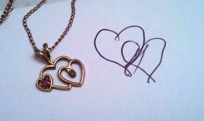 double-heart necklace