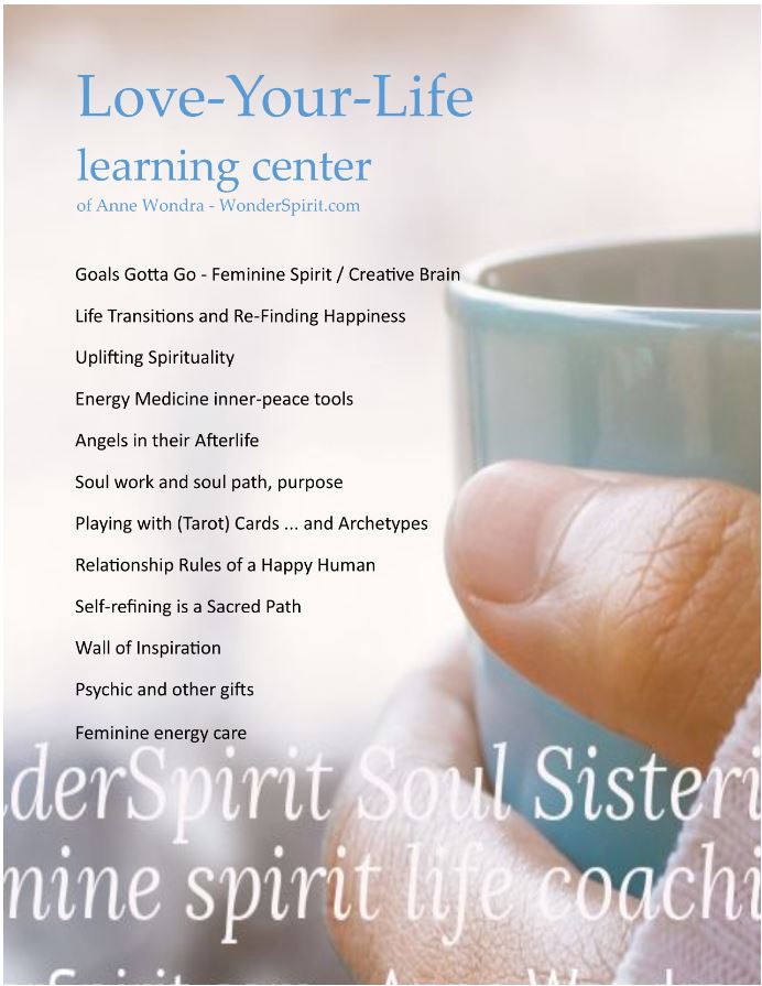 Love-your-Life learning center of Anne Wondra - WonderSpirit.com